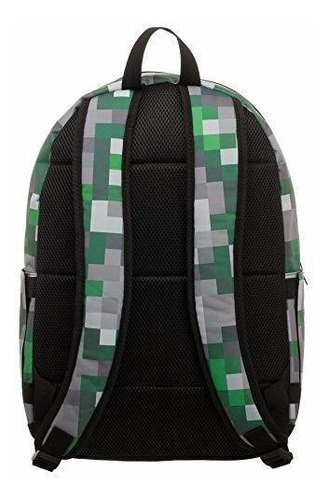 Imagen 3 de 5 de Mochila Con Estampado De Cuadros De Minecraft