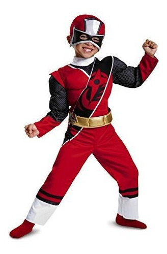 Disfraz De Power Rangers Ninja Steel Toddler Muscle, Rojo,