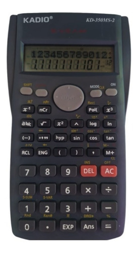 Calculadora Cientifica Kadio Kd-350 Ms-2 Pantalla De 2 Línea