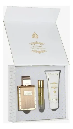 Perfume Lattafa The Kingdom Masculino - Eau De Parfum 100ml + Miniatura + Loção Corporal