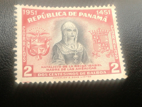 Estampilla Republica De Panamá. Natalicio Reina Isabel