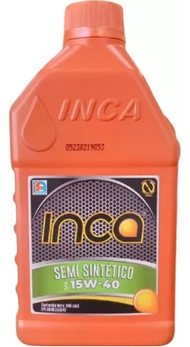 Aceite Para Motor A Gasolina Semisintético 15w40 Marca: Inca