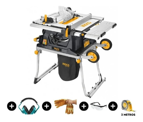 Sierra Circular Mesa Escuadradora Carpintero Ingco Ts15008