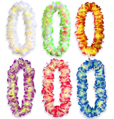 Golddawn Leis Hawaiana Premium Flor Artificial Para Fiesta 6