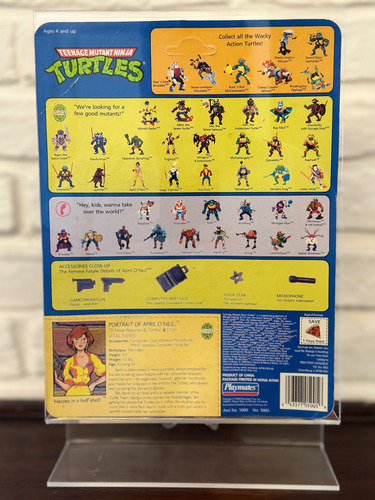 Tortugas Ninja - April Oneil Playmates 1990 Unpunched