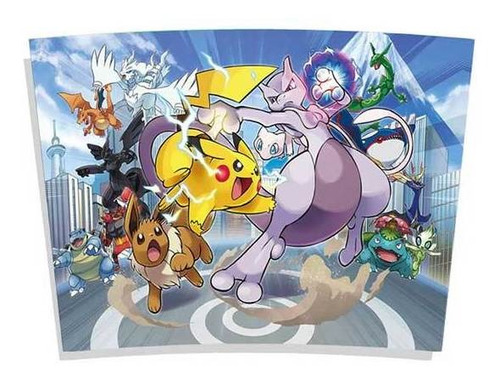 Imagem 2 de 4 de Copo Térmico Anime Pokemon Pikachu Choque
