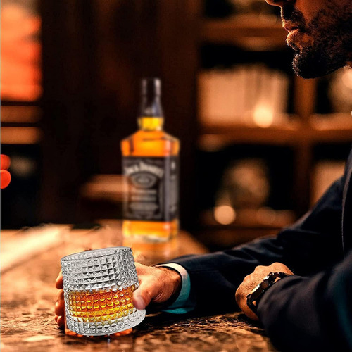 Set 2 Vasos Estilo Nordico Diamante Whiskey Cognac Ron