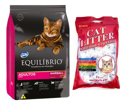 Comida Ración Equilibrio Gato Adulto 8.25kg+cat Litter Sílic