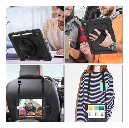 Carcasa Para iPad Gen. 9 8 7 10.2 Con Protector De Pantalla