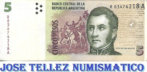 Bottero 3337 $ 5 Reposicion Fabrega - Boudou Ex+ Palermo (Usado)