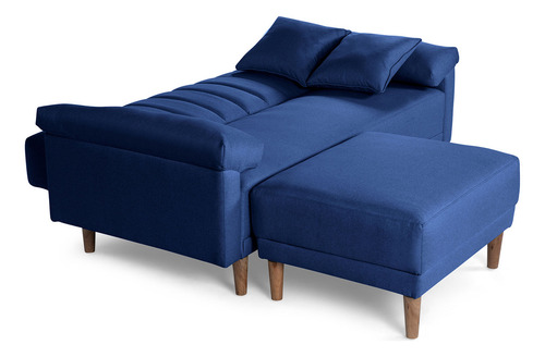Sala Modular Reversible De Lino Modelo Calatrava Makora Color Azul