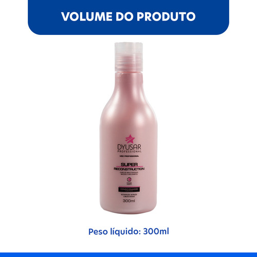 Kit 2 Condicionadore De Salão Reconstrução Super Dyusar