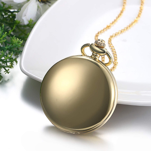 Oro Reloj Bolsillo Con Colgante Para Trajes Peaky Blinders