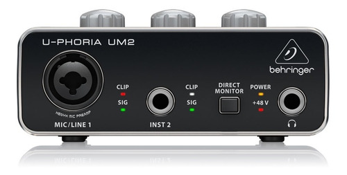 Interface Behringer U-phoria Um2 + Garantia