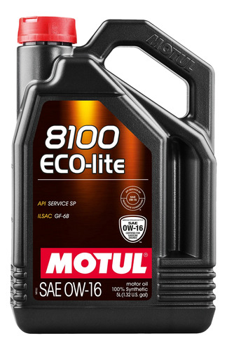 Aceite Motor Sintético Motul Eco Lite 8100 0w16 5lt