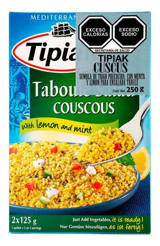 Cous Cous Tipiak Menta Limón 250g