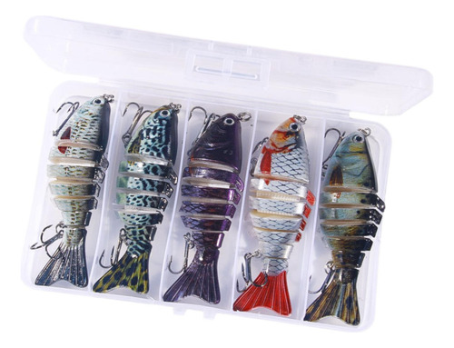 5 Piezas Señora De Pesca Swimbait Realista Con Cebos De