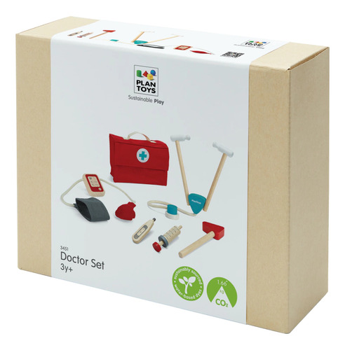Juego Set Doctor Infantil Madera Premium Plantoys Accesorios