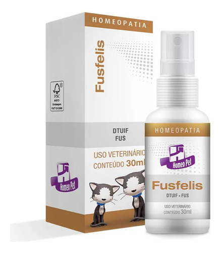 Fusfelis Homeopatia Real H Para Gatos 30ml