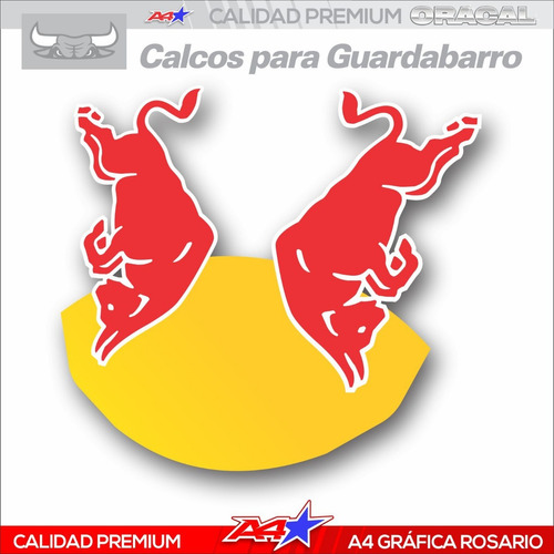 Calco Red Bull Para Guardabarro Motos Calcos Redbull