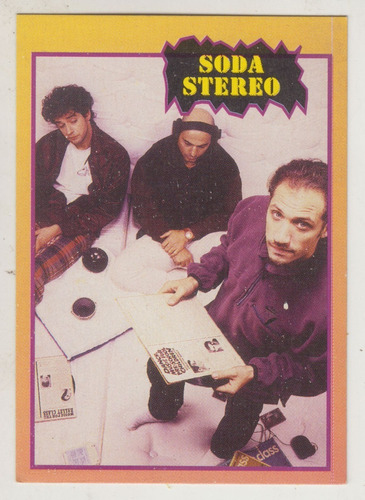 1997 Soda Stereo Rock Cards Tarjeta Foto Unica Argentina