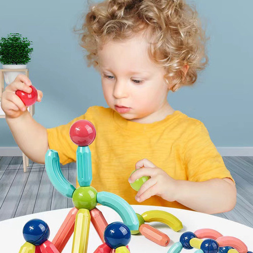 Qu Bloques De Construcción Magnéticos Para Niños, 25 Piezas