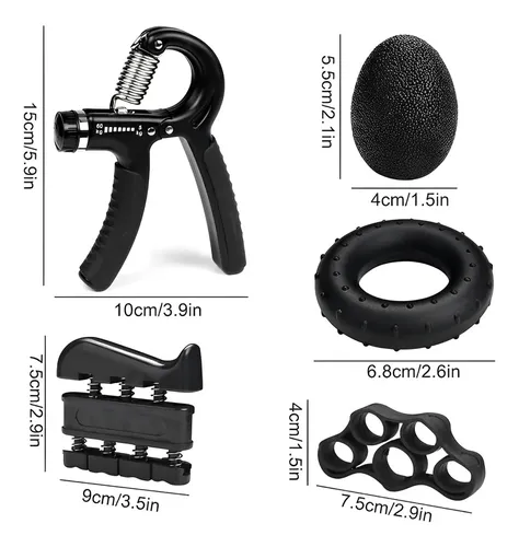Hand Grip Set X5 Ejercitador Antebrazos - Manos - Brazos