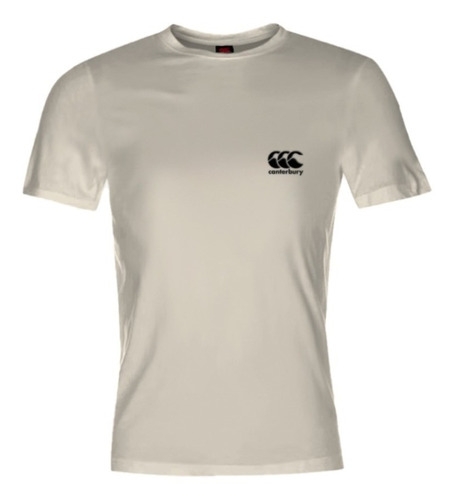 Remera Canterbury Logo Bordado Negro