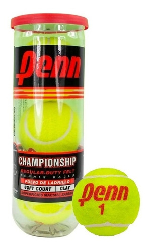 Tubo De Pelotas Tenis Padel Penn Championship X3 All Court