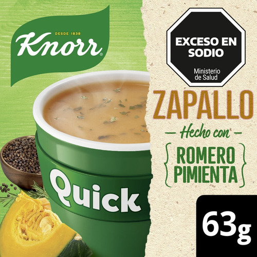 Knorr Sopa Instantanea Quick Zapallo Romero X 5 Sobres