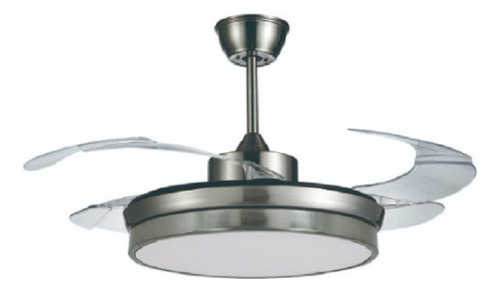 Ventilador De Techo (aspas Ocultas) Kool Factory Cantidad De Aspas 3 Estructura Plata Aspas Plata Diámetro 42 Frecuencia 60hz Material De Las Aspas Acero