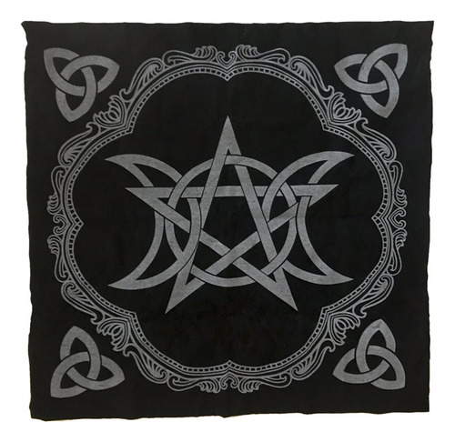 Mantel Tarot Cuadrado De Adivina Patrón De Altar Pentagrama