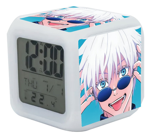 Reloj Despertador Satoru Goyo Con Luz Led