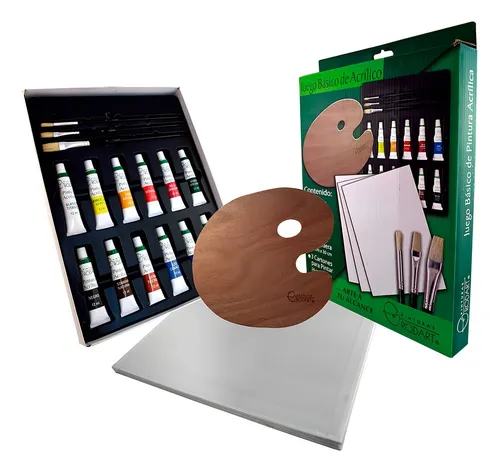 comprar Juego Básico De Pintura Acrílica Rodart 12 Colores 12 Ml