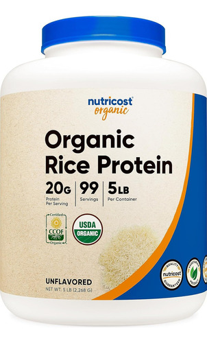 Polvo De Proteina De Arroz Organico- Nutricost