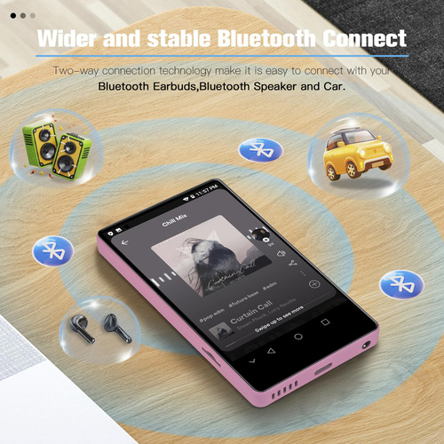 Reproductor Mp3 Nine De 80 Gb Con Bluetooth, Wifi, Spotify,
