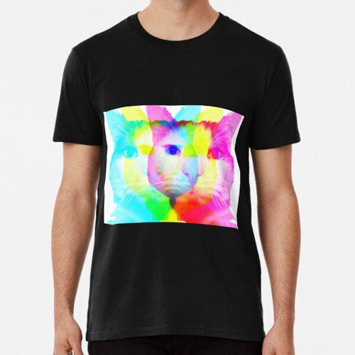 Remera Adicto A Los Gatos Prismáticos Algodon Premium