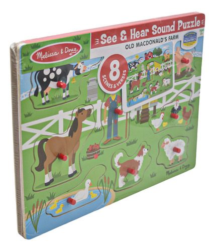 Rompecabezas Infantil De Madera Pack 4 Pz Melissa Y Doug