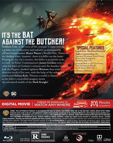 Imagen 2 de 3 de Blu-ray + Dvd Batman Gotham By Gaslight