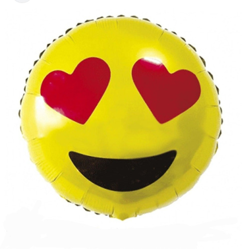 Emoji Globo Ojos Corazones Enamorado 45×45 Cms