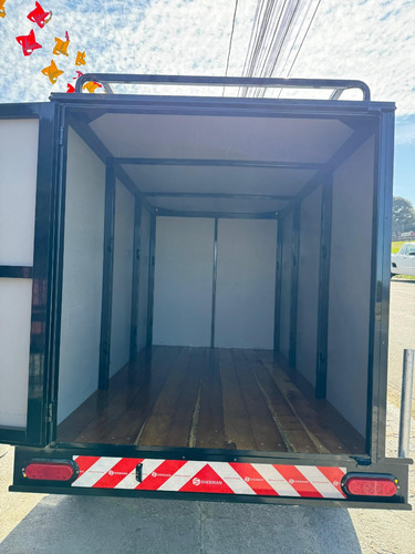 Carretinha Báu Acm Carga Fechada Carreta Reboque