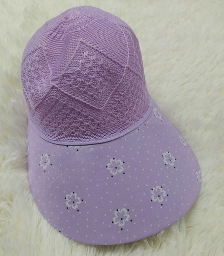 Jockey Gorra Verano Mujer, Piscina, Playa, Río Morado Claro