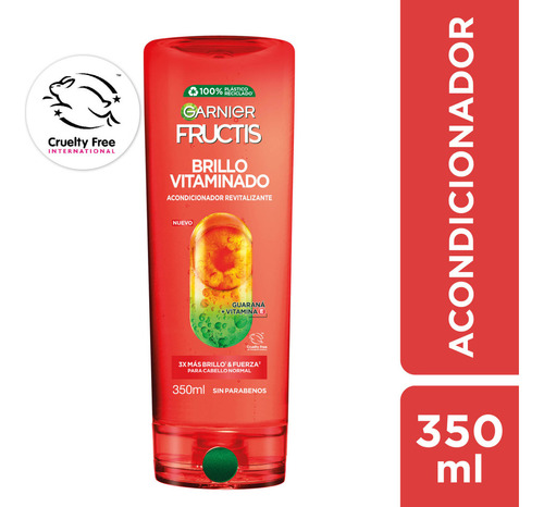  Acondicionador Brillo Vitaminado 350ml Fructis