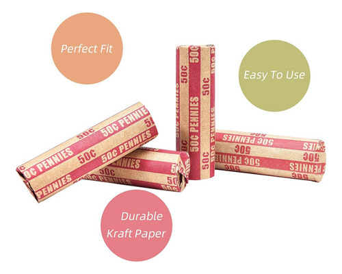 Envoltorios Para Monedas Penny Sleeves, Rollos Planos De Un