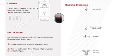 Contador De Descargas Atmosféricas Tg-cda Rayo Electrico