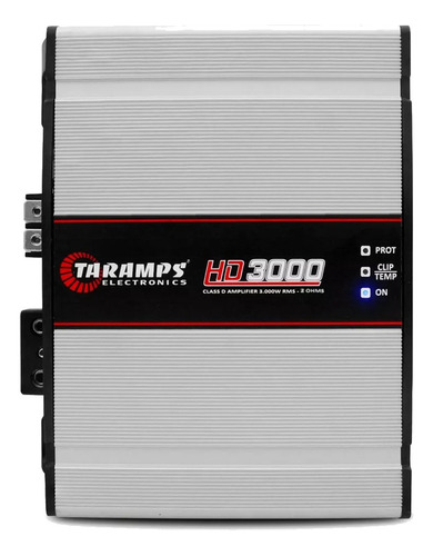 Potencia 1 Canal Para Auto Amplificador Taramps Hd3000  2 Ohm 3000w Fullrange