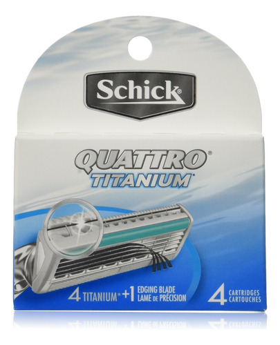 Schick Quattro Titaniumcuchilla De Afeitar Recargas Para Hom