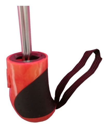 Paraguas Rosa Chicle Con Forro Y Mango Ergonómico