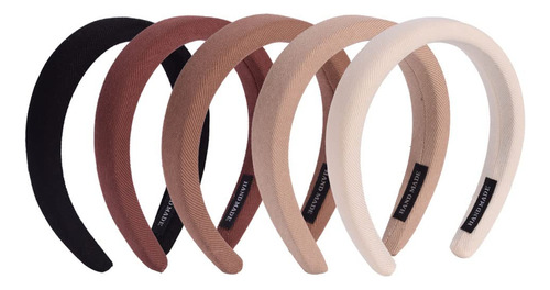 Diademas Acolchadas Para Mujer,5 Piezas De Diademas Con T...
