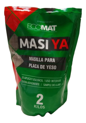 Masilla Proteccion Superficies Doypack X 2kg Ecomat Masiya